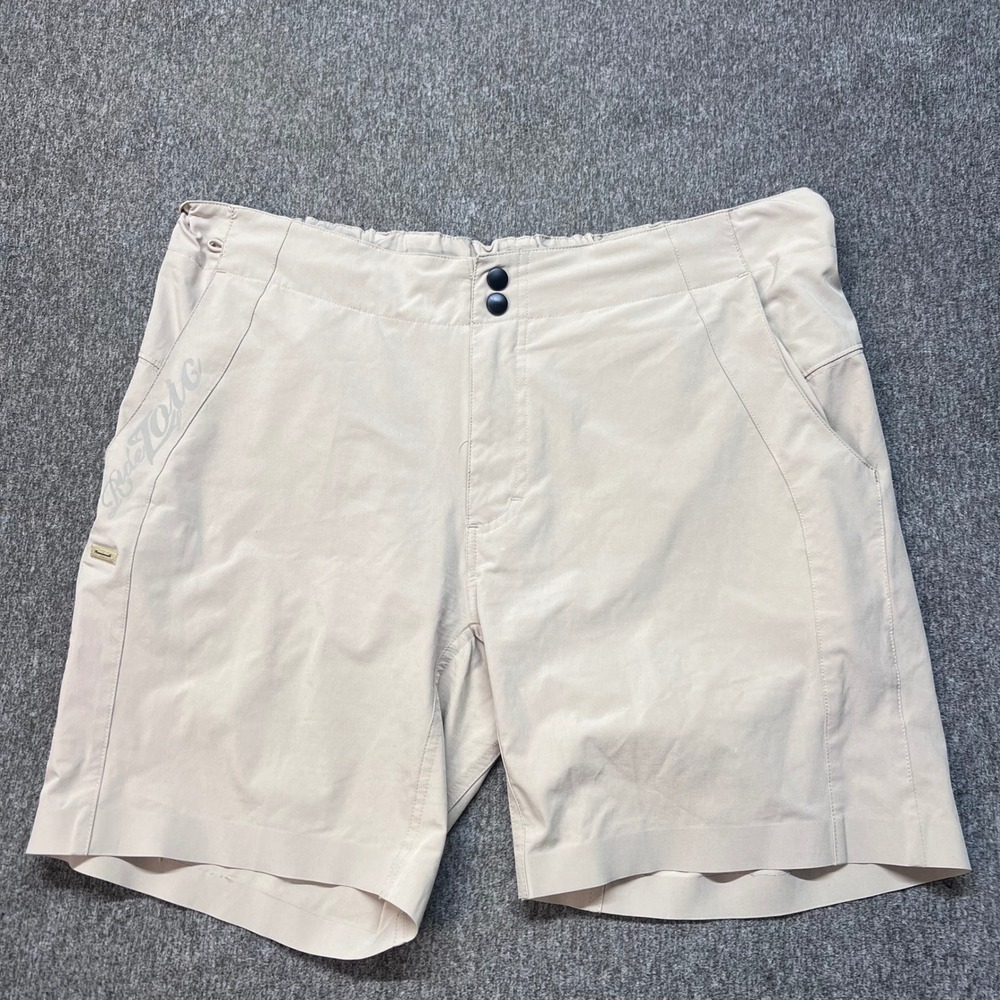 Zoic Ether Mountain Bike Shorts Mens XL Tan Beige Cycling MTB Technical Pockets